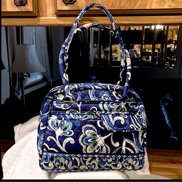 Vera Bradley “Mediterranean” Bowler Bag w/Crossbody Wallet - Picture 5 of 16